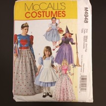 McCall&#39;s M4948 Costume Pattern Misses&#39; Children&#39;s Girl&#39;s Dorothy Sml-Xlg UC - $3.70