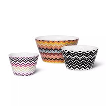 Missoni For Target 3Pc Stoneware Serving Bowl Set - Multicolored - £119.62 GBP