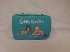 Vintage Liddle Kiddles Telly Viddle &amp; Beddy-Bye Biddle Blue Doll Case 1967 - £37.27 GBP