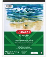 Derwent Academy Sketch Paper Pad 50 Sheets 18&quot; x 12&quot; Medium weight (54974) - £14.93 GBP