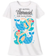 Mermaid Sisters Cover Up Sleepshirt 100% Cotton - £27.14 GBP