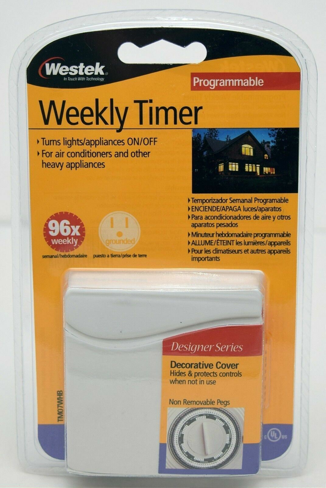 Primary image for NEW Westek TM07WHB Programmable Weekly Timer 96x Automatic Home/Work wall outlet