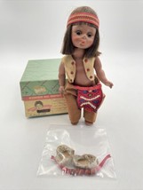 Madame Alexander Native American Indian Boy 7-1/2” Doll Vintage - £44.62 GBP