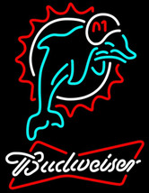 NFL Budweiser Bowtie Miami Dolphins Neon Sign - £558.74 GBP