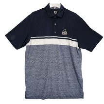 Footjoy FJ Men&#39;s L Navy Striped Polo Golf Shirt Short Sleeve PGA Championship - $27.09