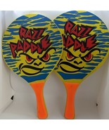 Vintage Sportcraft RAZZ PADDLE Set of 2 Wooden Racket Ball Paddles 80s 9... - €8,52 EUR