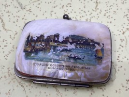 World&#39;s Columbian Exposition Chicago 1893 Mother of Pearl MOP Shell Coin Purse - £79.12 GBP