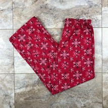 Women&#39;s Red Snowflake Holiday Pajama Pants NEW Size SMALL - £7.47 GBP