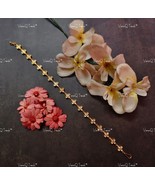 VeroniQ Trends-Floral Gold Plated Pachi Kundan Matha Patti - $55.00