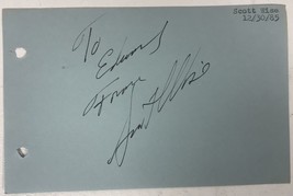 Scott Wise Signed Autographed Vintage 4x6 Signature Page - $15.00