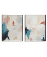 Caldish - Blue / White / Pink - Wall Art Set (Set of 2) - $1,618.20 MXN