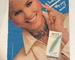 1991 Misty Cigarettes Vintage Print Ad Advertisement pa16 - £5.44 GBP