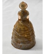 Vintage SUMMIT ART GLASS 5&quot; MELANIE SOUTHERN BELLE - Toffee Over Cream Slag - $32.84 CAD
