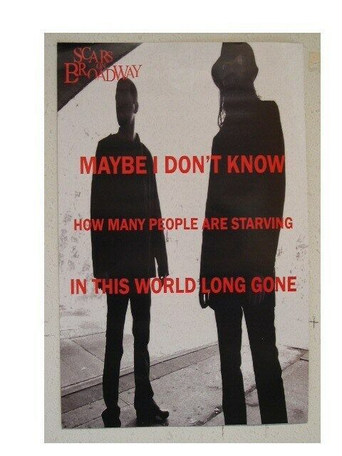 Scars On Broadway Poster Maybe I Don&#39;t Promo - $13.48