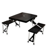 Folding Picnic Table w/ Seats - Black/Silver - $230.07 CAD