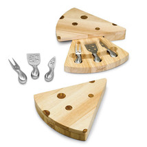 Swiss - Wedge Shaped Cheese Board w/ Tools - £39.03 GBP