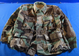 Usmc Marine Corps Hot Weather Bdu Woodland Military Jacket Blouse Small Short - $25.34