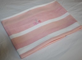Piccolo Bambino Elephant Baby Girls Thin Receiving Blanket Pink White St... - $274.32 MXN