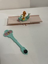 Vintage Fisher Price Precious Places Lindsay Figure With Green Scooter - £15.53 GBP