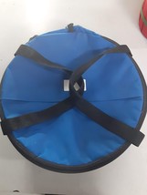 Caribb EAN Collapsible Round Cooler With Handles- Blue - 10” Deep / 12 Diameter - £28.39 GBP