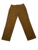 Lucky  Brand Corduroy Pants 6/28 Brown Authentic Straight Mid Rise Button Fly - £14.82 GBP