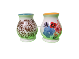 The Pioneer Woman Flea Market Floral Salt And Pepper Shakers Ceramic Stoneware - £7.91 GBP