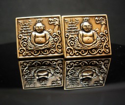 Rare Dragon Buddha Cufflinks Vintage Siddhartha Gautama Religious Spiritual Budd - $155.00