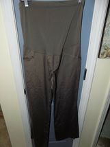 Liz Lange Maternity Brown Flex Panel Pants Size 10 Women's NWOT - $31.50