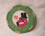 vintage Paulson Chips : Casino Miami $25 Chip w. Pink Flamingo wearing T... - $5.00