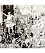 The Restoration Of Pisistratus 1913 Greek Plate Print 2 Page History DWAA14 - $39.99