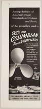 1948 Print Ad Columbian Bronze Boat Propellers Freeport, Long Island,New York - £10.66 GBP