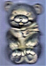 Coin Bank Vintage Cast Aluminum Teddy Bear coin Bank - $18.00