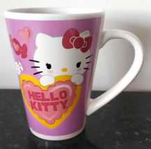 Sanrio 2015 Hello Kitty Coffee Cup Mug Pink Heart Candy Valentine&#39;s Day Gift - £9.49 GBP