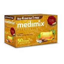 Medimix Ayurvedic Sandal Soap, Pack of 5, 125gm Each Bathing Bar - £23.60 GBP