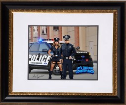 Donald Trump and Melania Trump Framed Police Print - $222.75