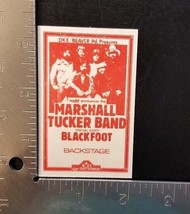 MARSHALL TUCKER BAND / BLACKFOOT - ORIGINAL 1970&#39;s CONCERT BACKSTAGE PASS - £15.80 GBP