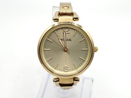 Fossil Women&#39;s ES3084 Georgia Gold-Tone Stainless Steel Watch New Batter... - $35.00