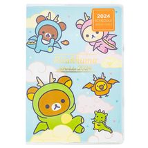 San-x 2024 Rilakkuma Notebook, Monthly, Thread Bound Wide, ME67211 - $12.72