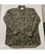 Vintage Mossy Oak Chamois Flannel Men’s Large Button Shirt Made In USA - $214.46 CAD