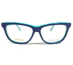 Hugo Boss Eyeglasses Frames BO0172 9MA Blue Teal Cat Eye Full Rim 52-15-140 - £51.55 GBP
