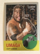 Umaga WWE Heritage Chrome Topps Trading Card 2007 #51 - £1.52 GBP