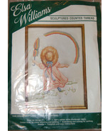 Elsa Williams Sculptured Counted Cross Stitch Kit Girl Umbrella Rainbow ... - £7.96 GBP