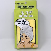 Twist Hair Turban Yellow Microfiber Hair Drying Wrap - £11.03 GBP