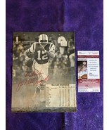 Joe Willie Namath Signed Photo JSA Certified Autograph Picture NY Jets 1969 - $10,452.69 MXN