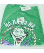 Joker Batman HA HA HA Christmas Green New Sealed T-Shirt Mens XL DC Comics - €14,44 EUR