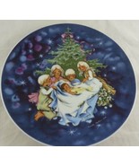 Vintage Monika Heller-Cole Christmas Plate Children w/Baby Made in West ... - £14.79 GBP