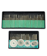 COMBO 30 pc &amp; 25 pc Diamond Burr &amp; Cut Off Wheel Set Polishing Glass Jew... - $23.36