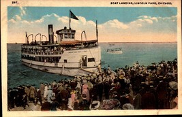 Chicago, IL-Illinois, Boat Landing Lincoln Park Antique, Postcard - BK55 - £4.63 GBP