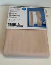 Room Essentials Room Darkening Curtain 42 x 95 One Panel Blush Pink 42&quot; ... - £7.11 GBP