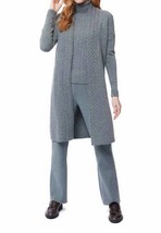 Biana leana cable-knit belted coat gray in Gray - £243.15 GBP